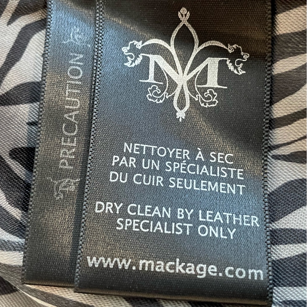 MACKAGE Artzia Genuine Lamb Black Leather Moto Jacket. XS - Picture 10 of 16
